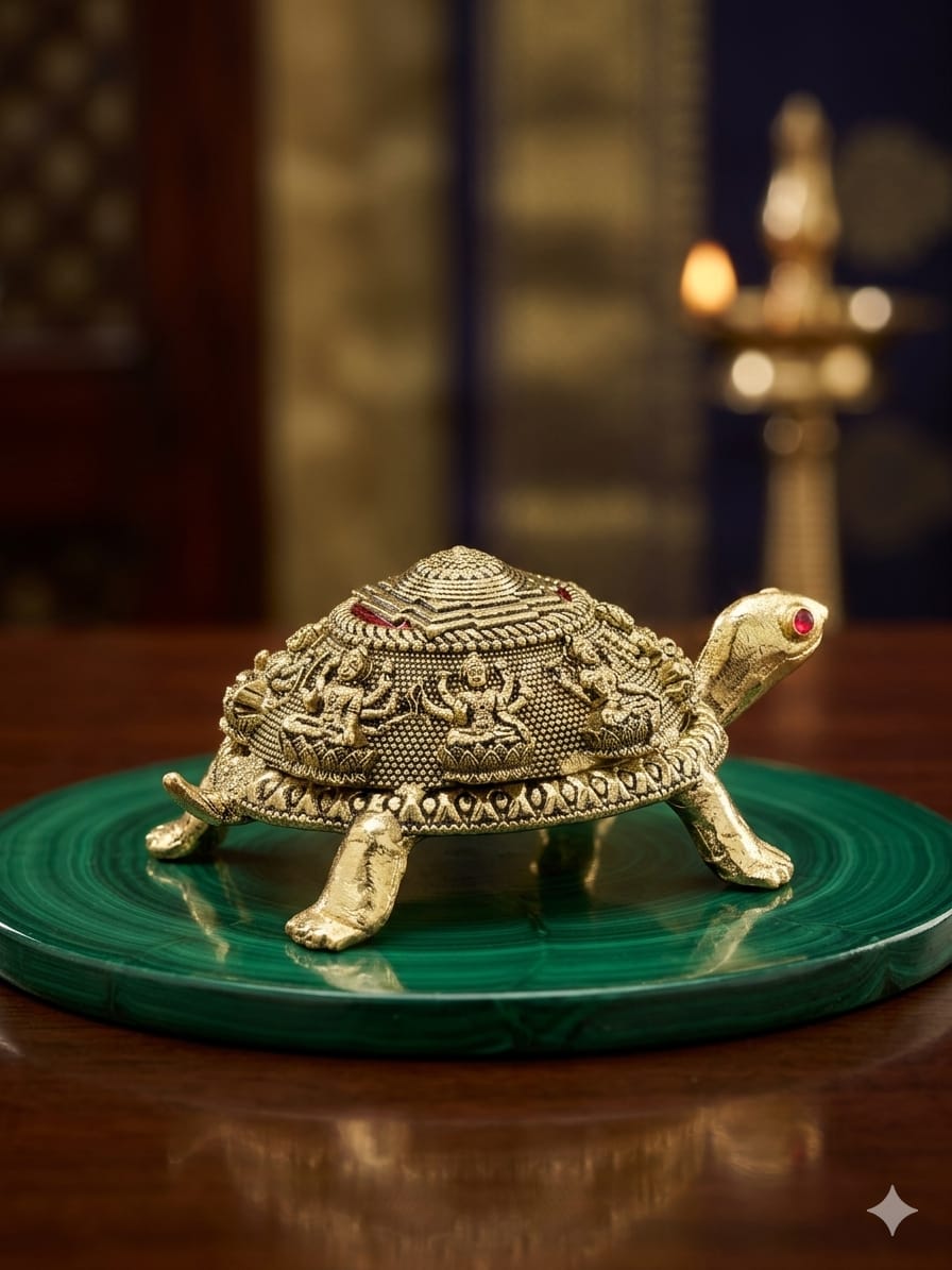 Artisanal Brass Ashtalaxmi Kurma